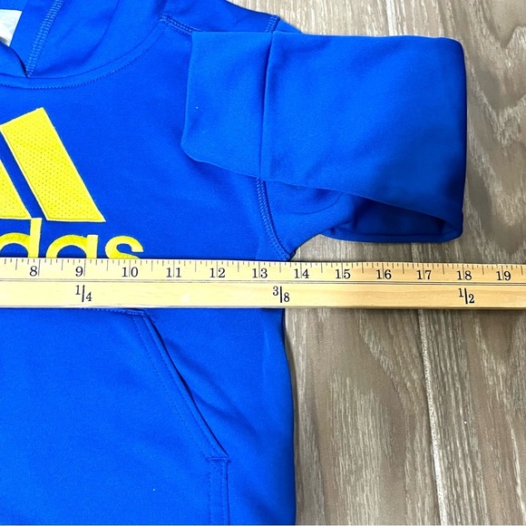Adidas Toddler Hoodie: Blue & Yellow, Size 4T - Picture 3 of 4